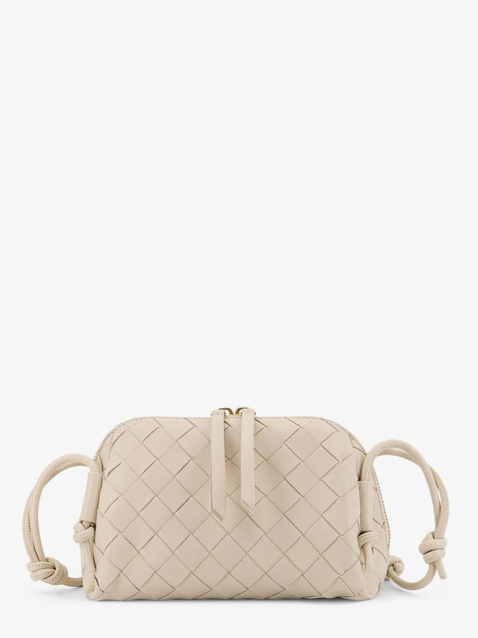 Concert Pouch leather crossbody bag with Intrecciato motif