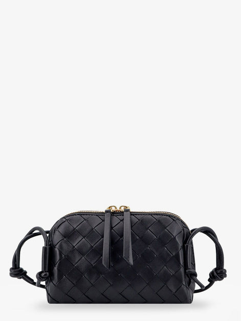 Concert Pouch leather crossbody bag with Intrecciato motif