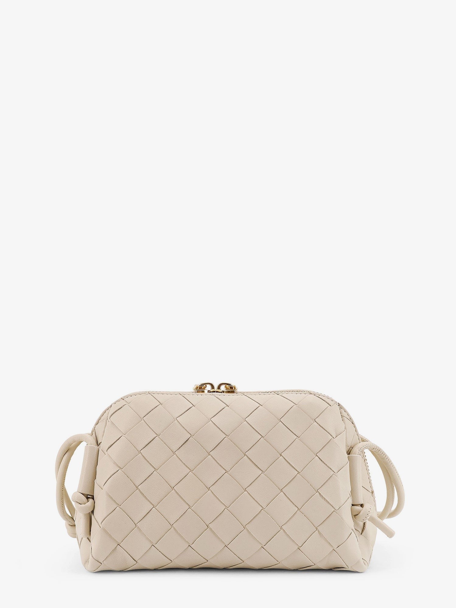 Concert Pouch leather crossbody bag with Intrecciato motif