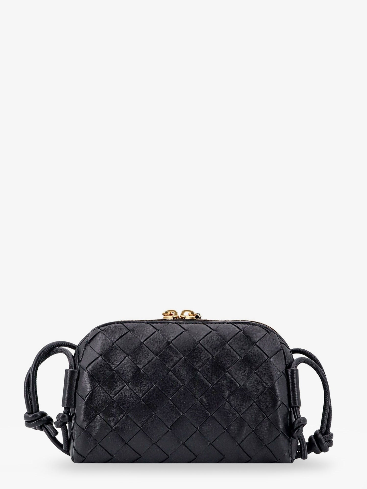 Concert Pouch leather crossbody bag with Intrecciato motif