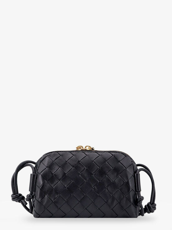 Concert Pouch leather crossbody bag with Intrecciato motif
