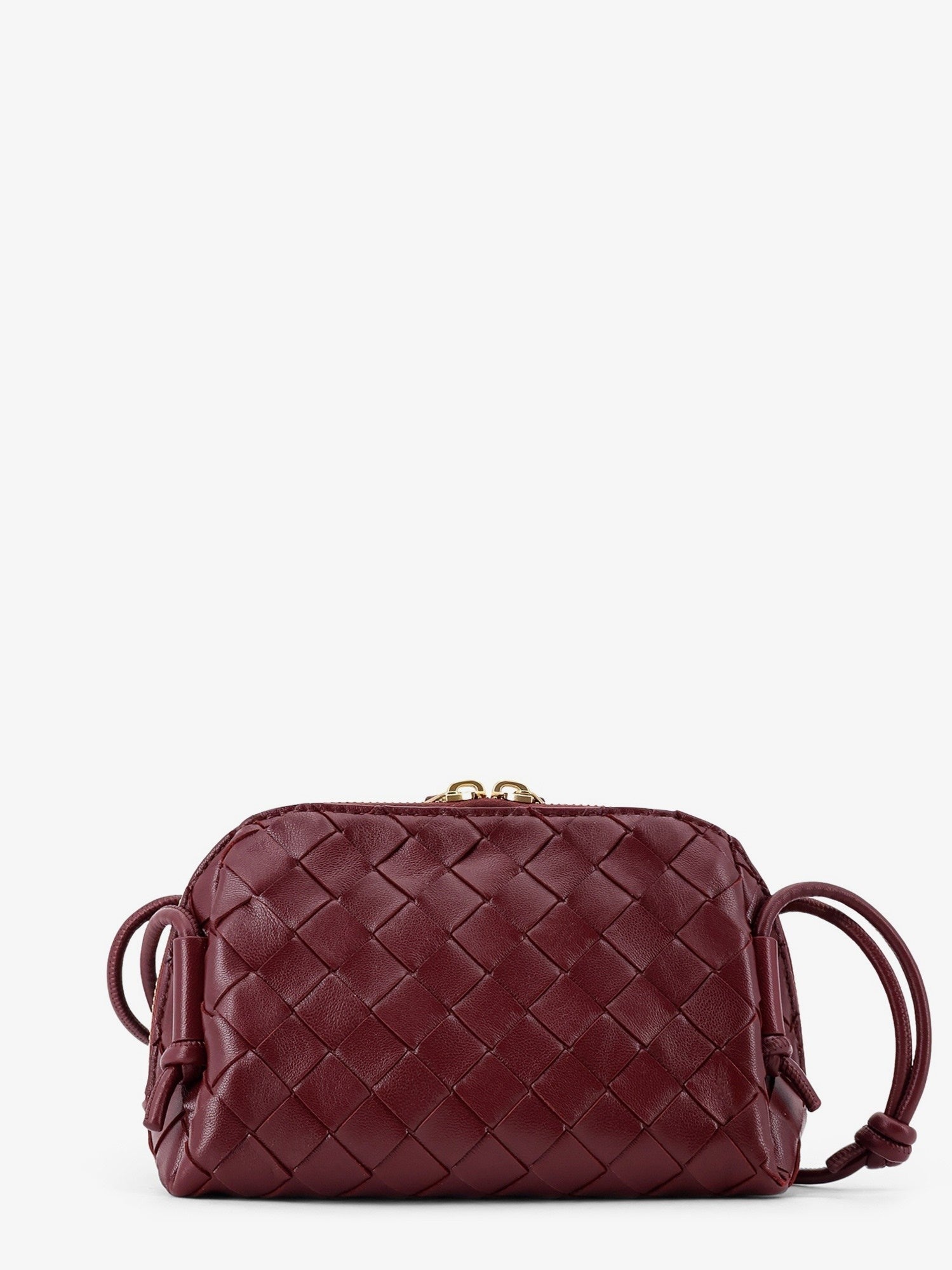 Concert Pouch leather shoulder bag with Intrecciato motif