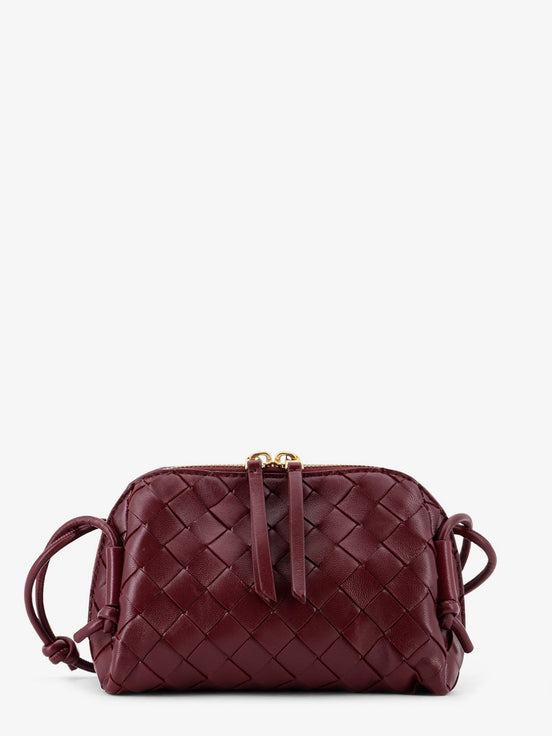 Concert Pouch leather shoulder bag with Intrecciato motif