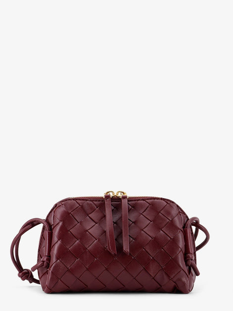 Concert Pouch leather shoulder bag with Intrecciato motif