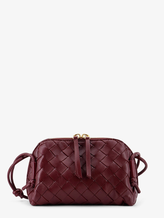 Concert Pouch leather shoulder bag with Intrecciato motif