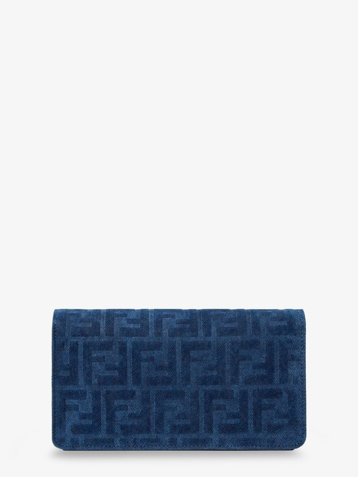 Continental with Chain Baguette Leather Crossbody Bag