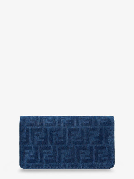 Continental with Chain Baguette Leather Crossbody Bag