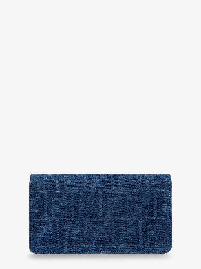 Continental with Chain Baguette Leather Crossbody Bag
