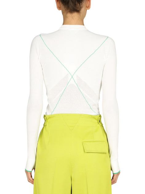 CONTRASTING SEAMS SWEATER
