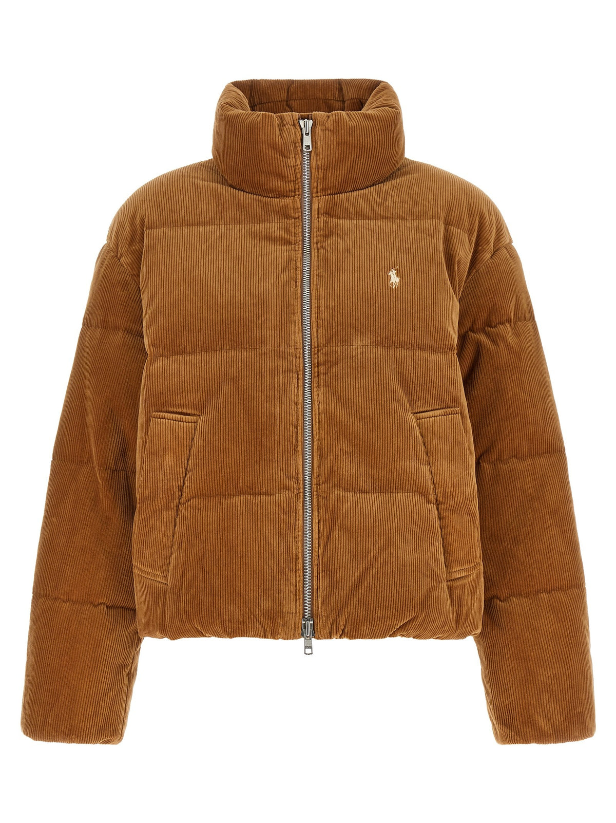 Corduroy down jacket