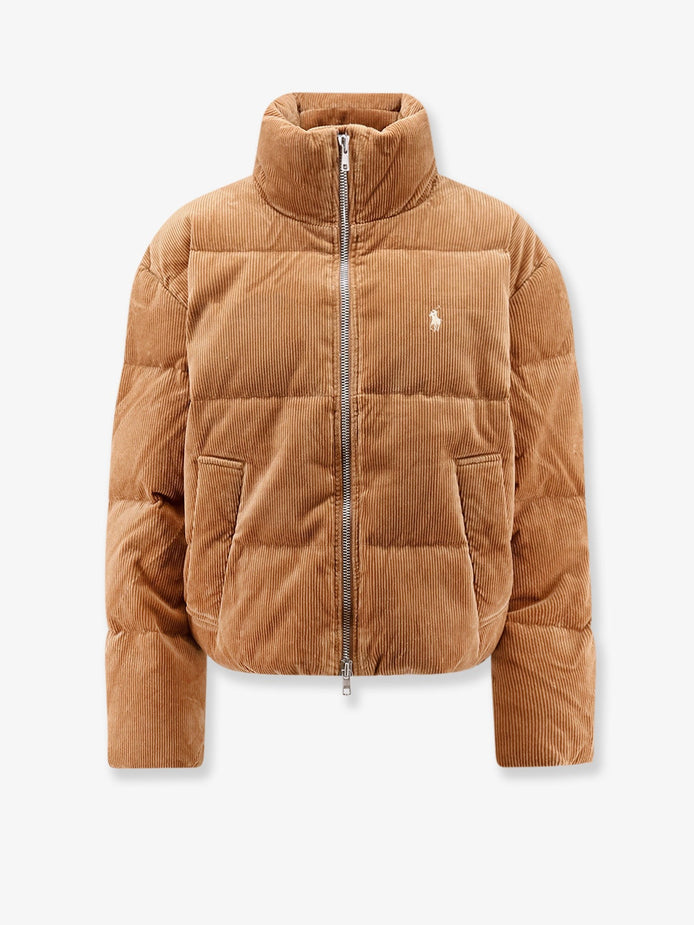 Corduroy down jacket