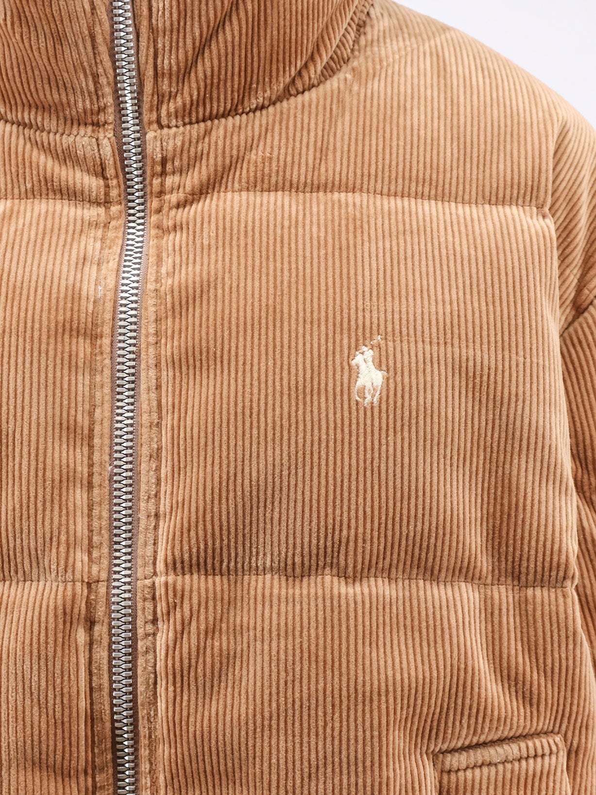 Corduroy down jacket