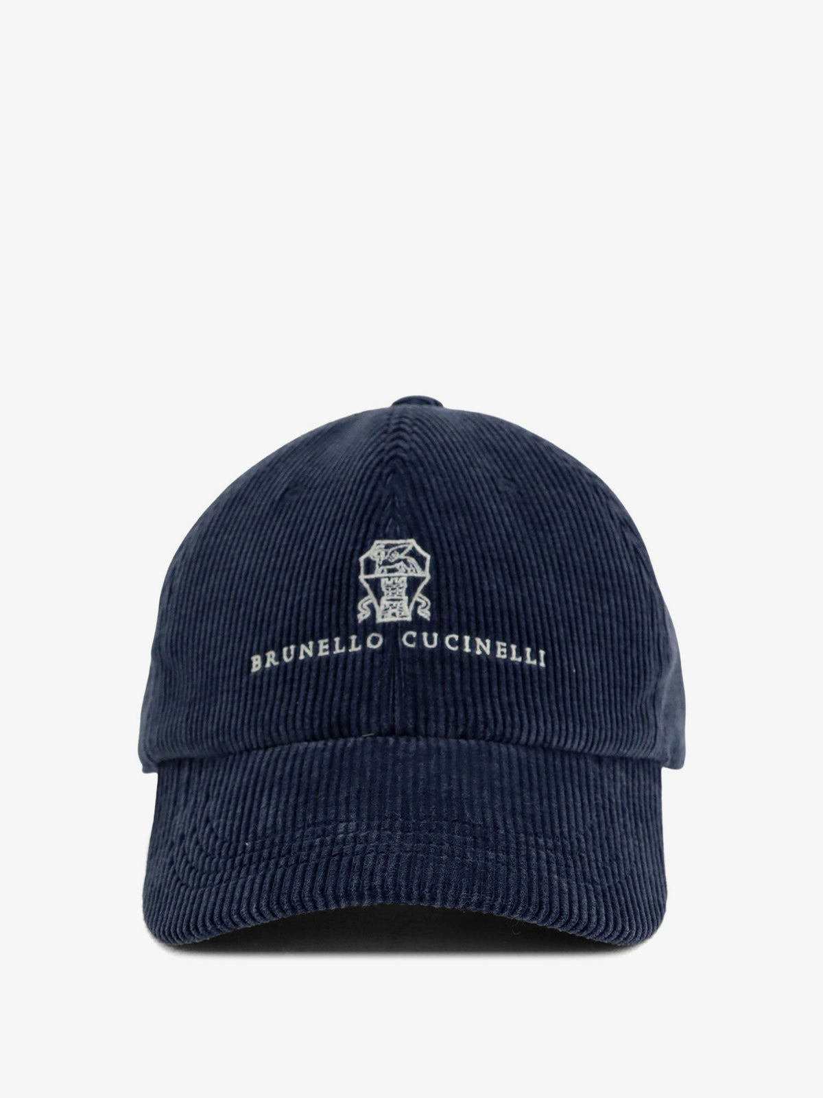 Corduroy hat with embroidered logo