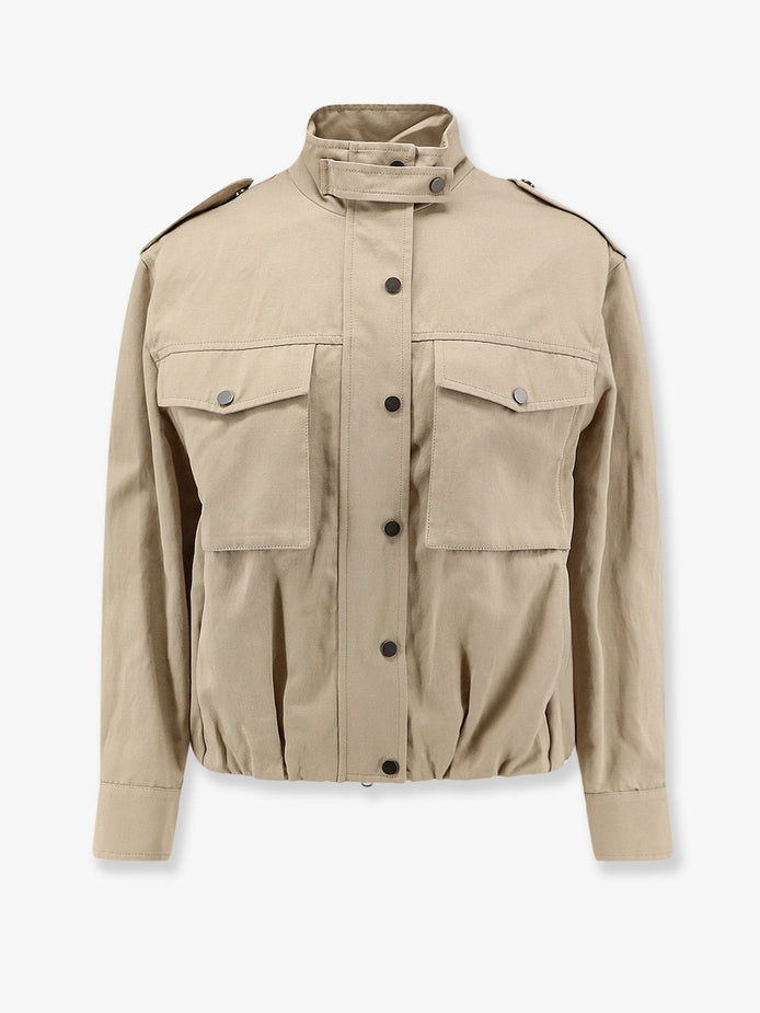 Cotton and linen blend jacket