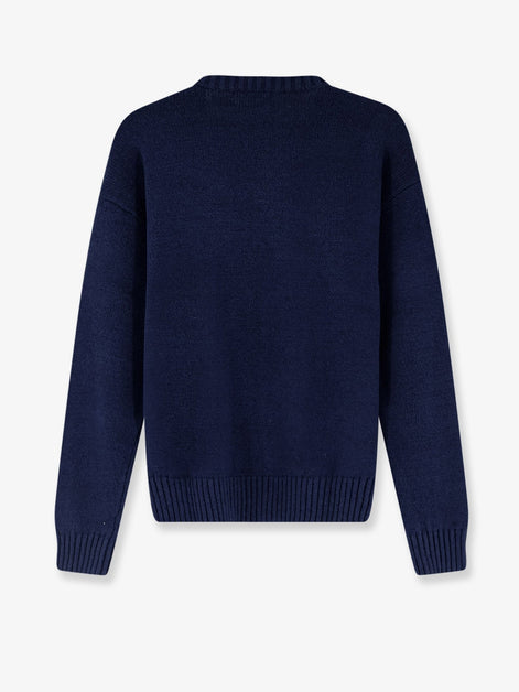 Cotton and linen blend sweatshirt