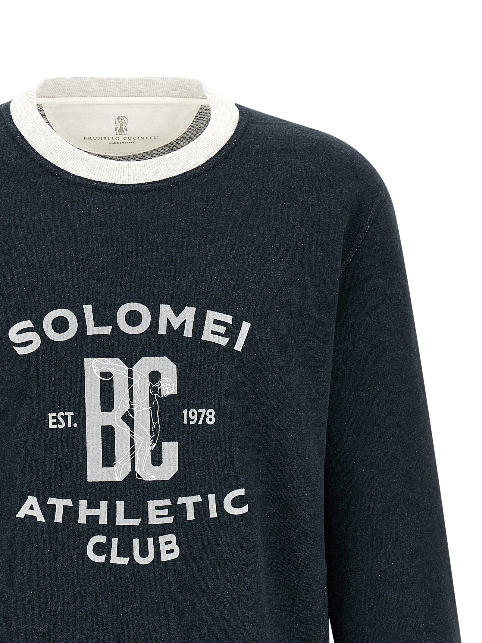 Cotton and linen sweatshirt