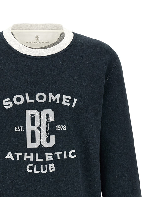 Cotton and linen sweatshirt