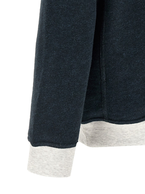Cotton and linen sweatshirt