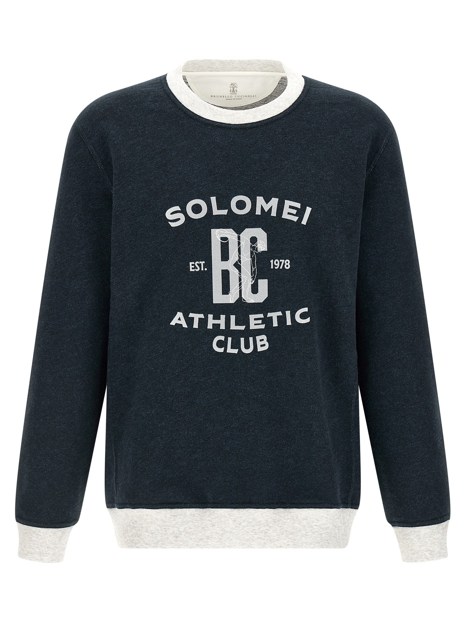 Cotton and linen sweatshirt