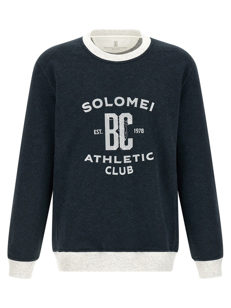 Cotton and linen sweatshirt