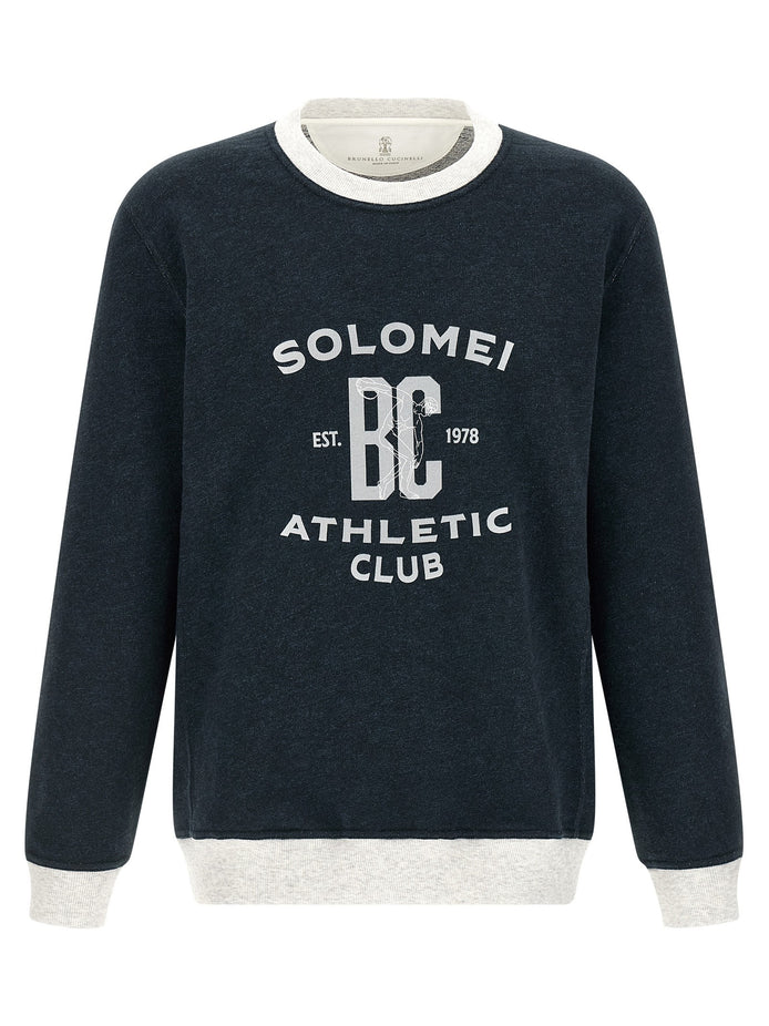 Cotton and linen sweatshirt