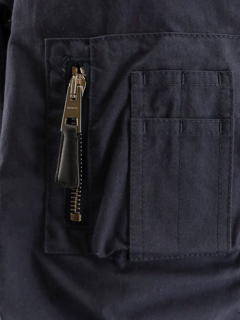 Cotton blend bomber jacket