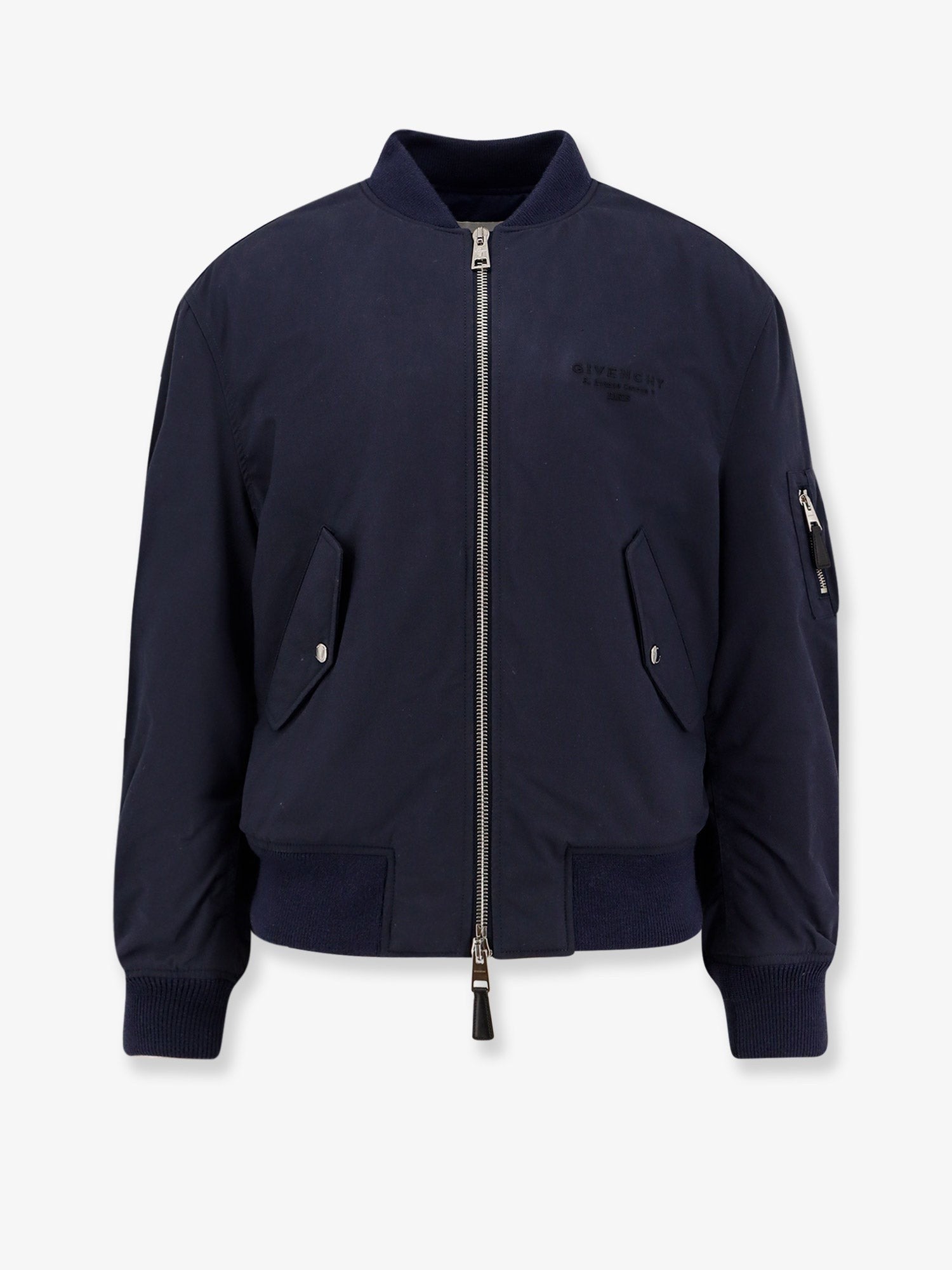Cotton blend bomber jacket