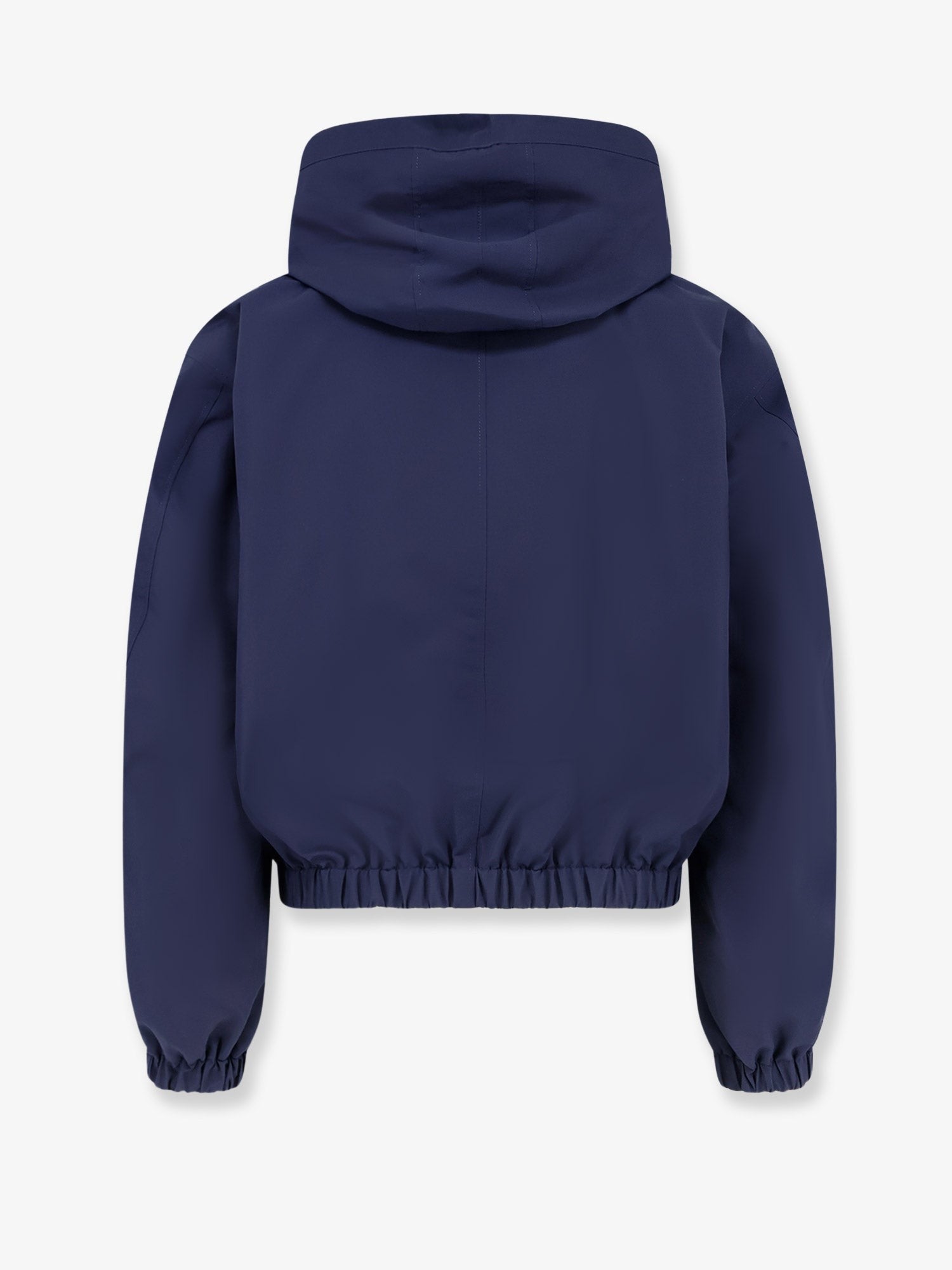 Cotton blend hooded jacket