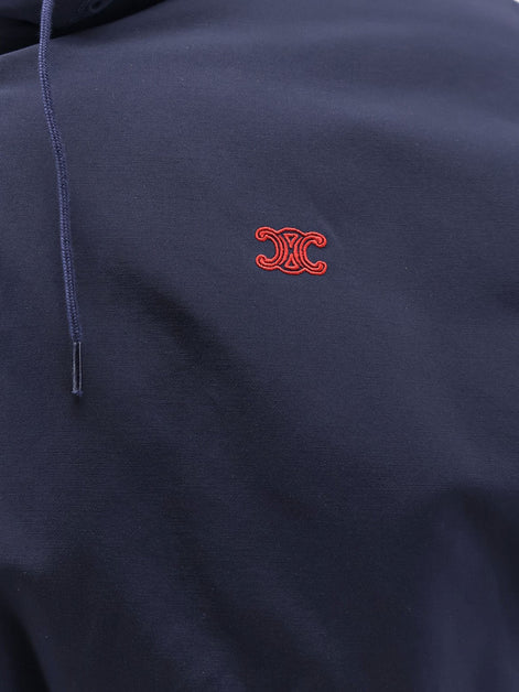 Cotton blend hooded jacket