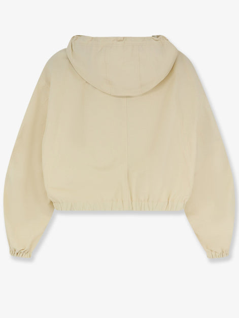 Cotton blend jacket with logo