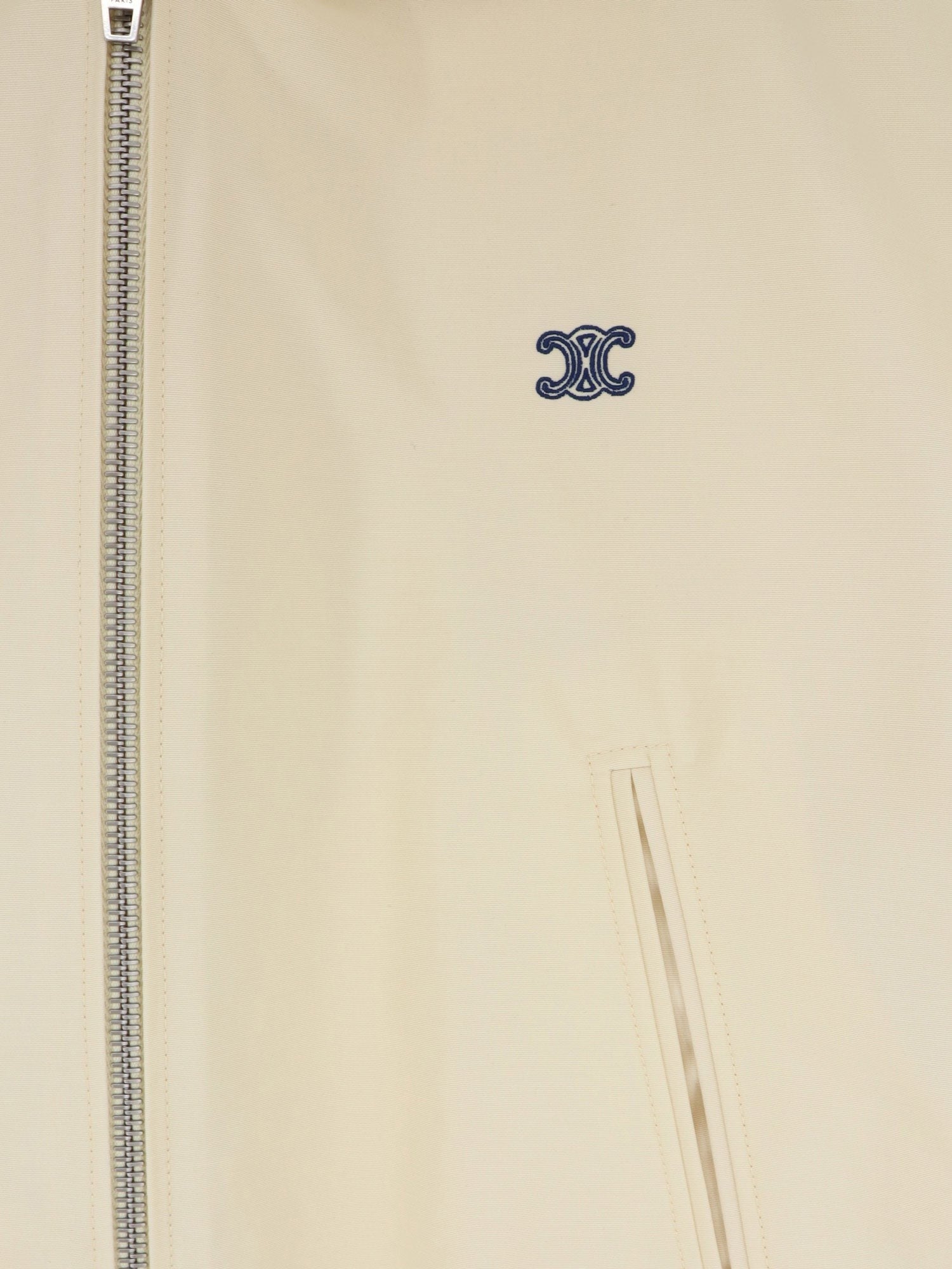 Cotton blend jacket with logo