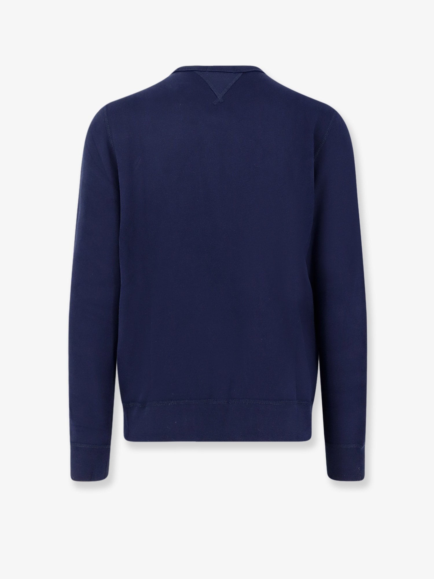 Cotton blend sweater with logo