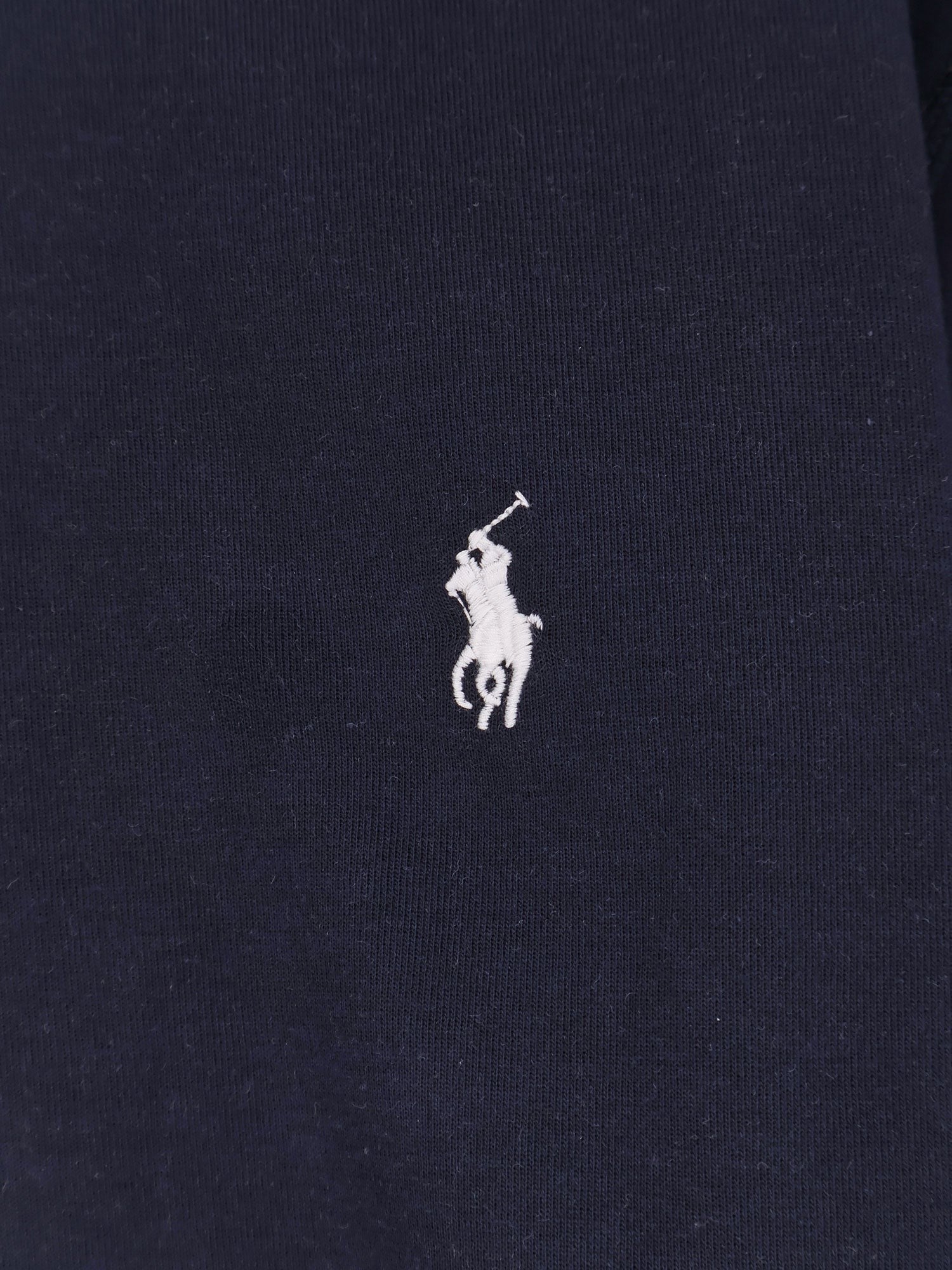 Cotton blend sweatshirt with front embroidered logo