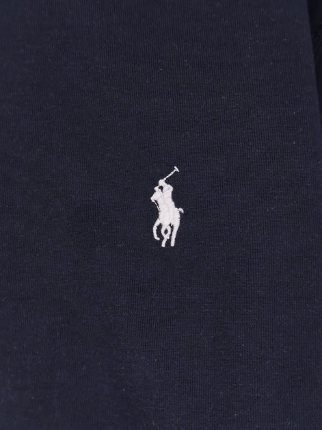 Cotton blend sweatshirt with front embroidered logo