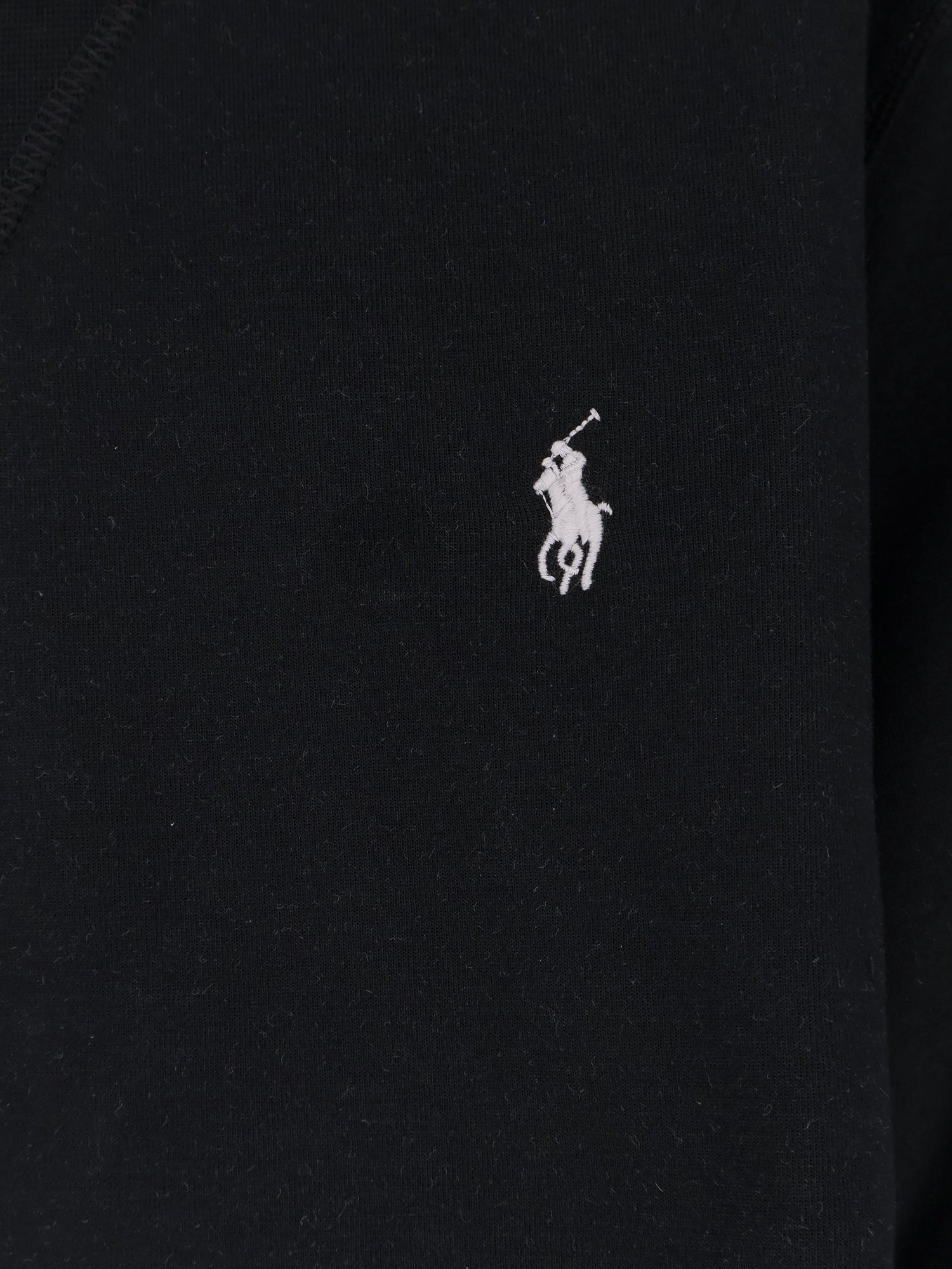 Cotton blend sweatshirt with front embroidered logo
