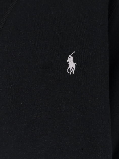 Cotton blend sweatshirt with front embroidered logo