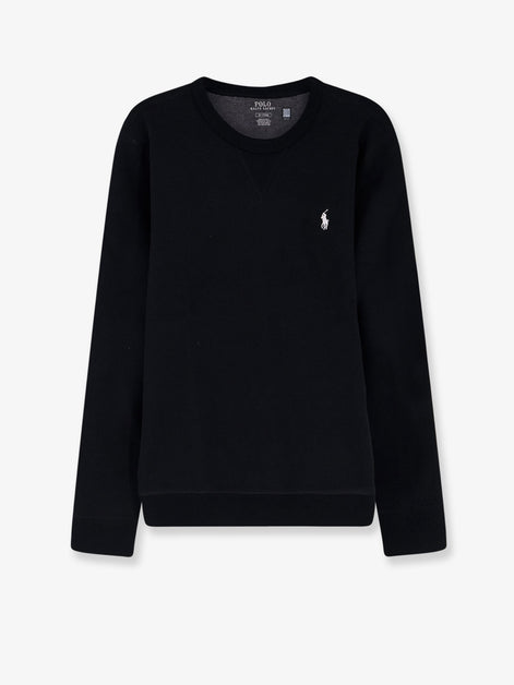 Cotton blend sweatshirt with front embroidered logo