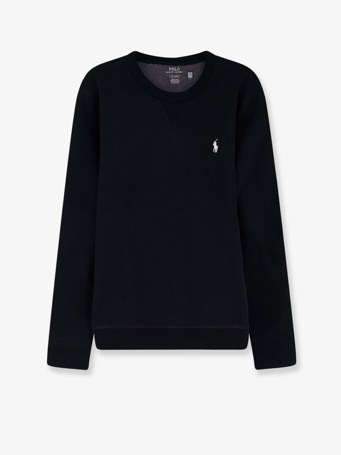 Cotton blend sweatshirt with front embroidered logo