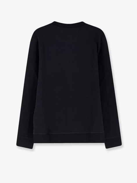 Cotton blend sweatshirt with front embroidered logo