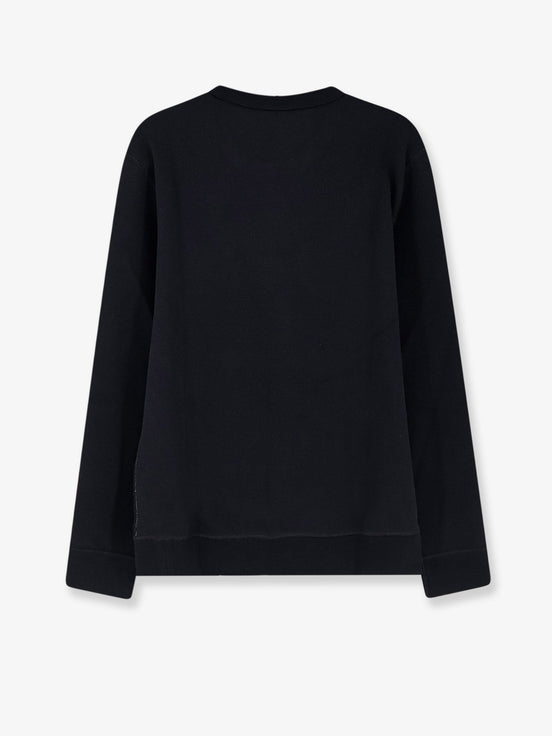 Cotton blend sweatshirt with front embroidered logo