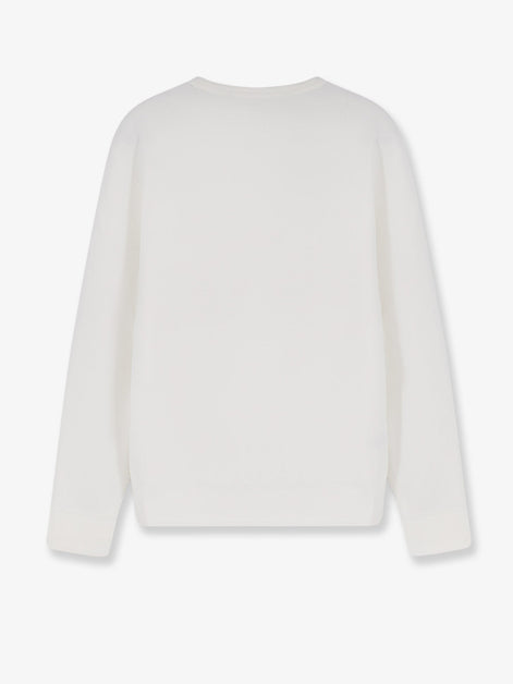 Cotton blend sweatshirt with iconic embroidery