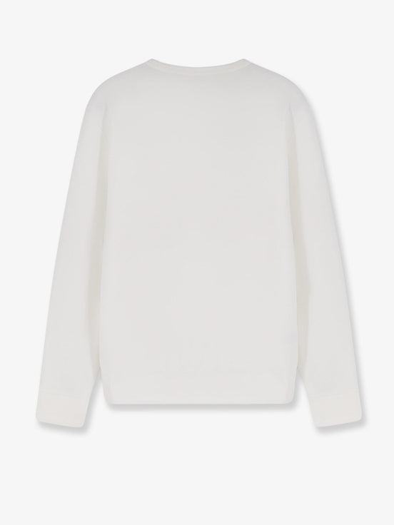 Cotton blend sweatshirt with iconic embroidery