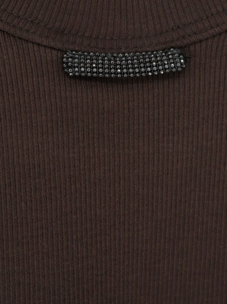 Cotton blend tank top with back monili detail