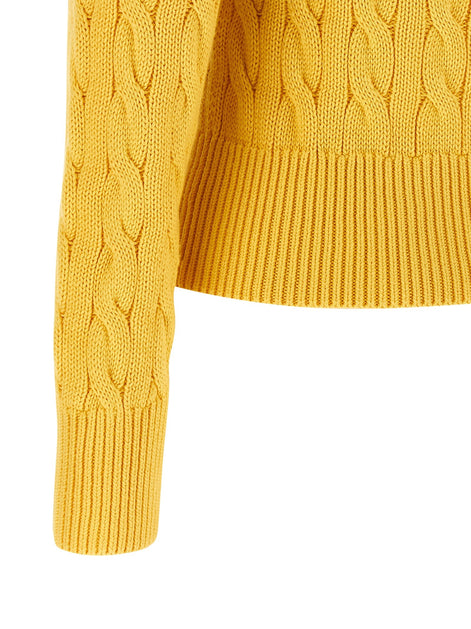 Cotton cable cardigan