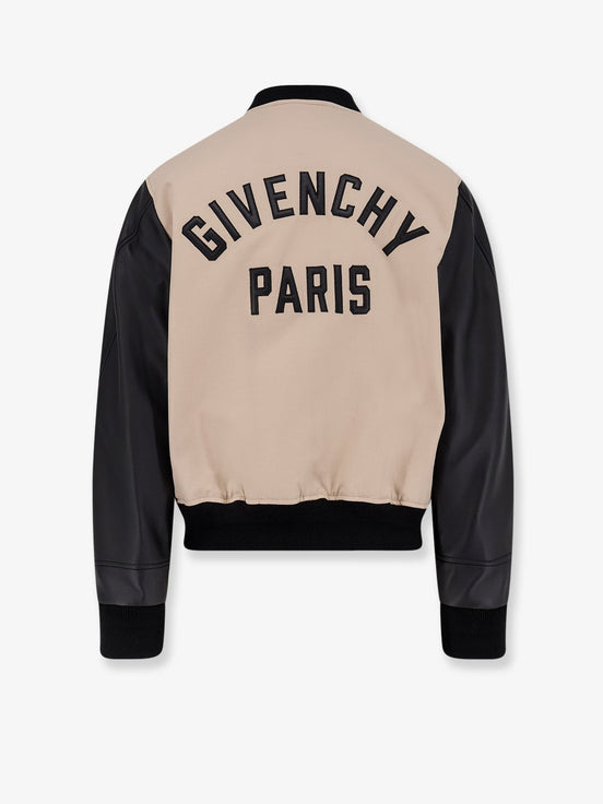 Givenchy Cotton Jacket with leather sleeves