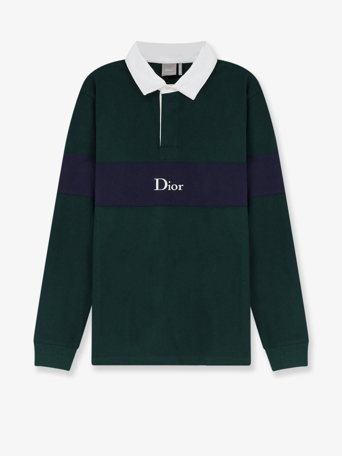Cotton Polo Rugby with Dior embroidery