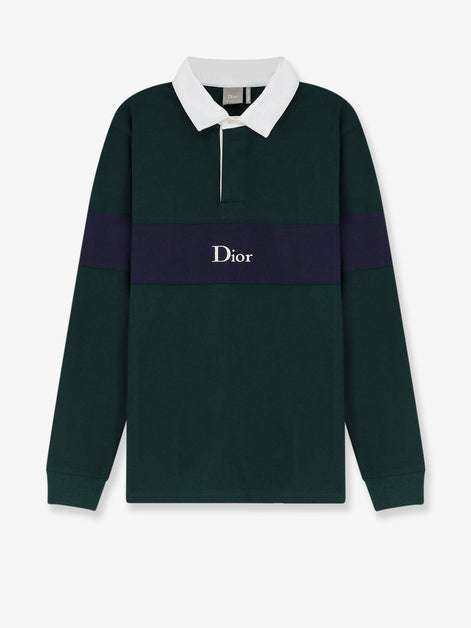 Cotton Polo Rugby with Dior embroidery