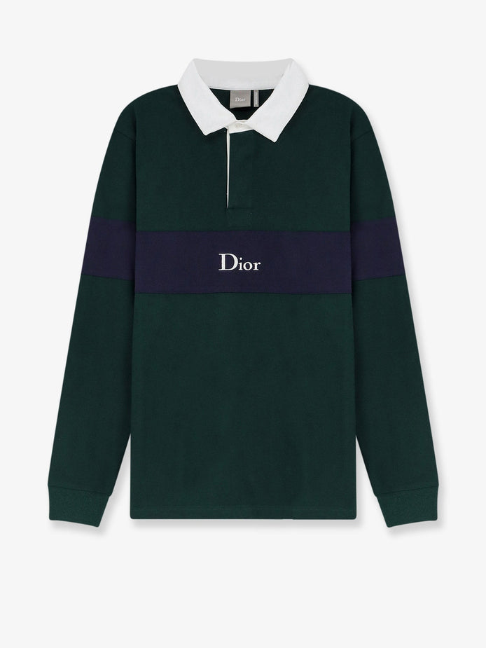 Cotton Polo Rugby with Dior embroidery