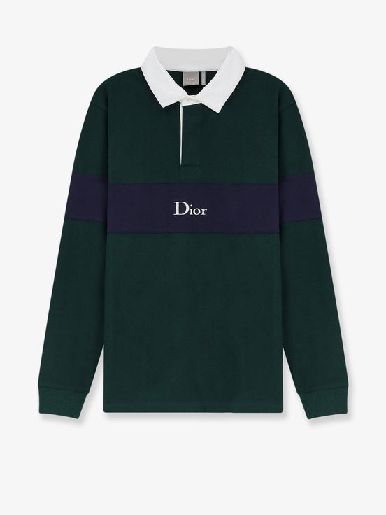 Cotton Polo Rugby with Dior embroidery