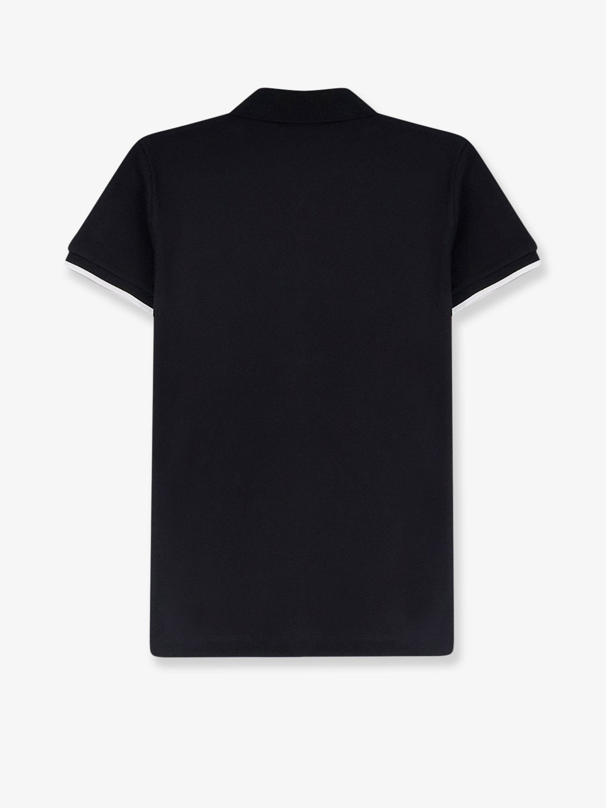 Moncler Cotton polo shirt with logo patch